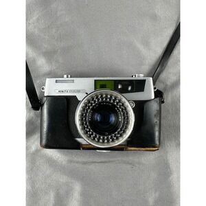 PETRI 7S CircleEyeSystem 35mm Film Camera‎ 45mm f/2.8 Lens Case & Strap UNTESTED